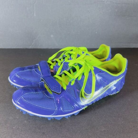 Nike Other - Men's Nike Zoom Rival Sprint 6 Blue and Green Track Spikes Size 7.5